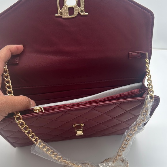 Quilted Women's Bag -Wine - Picture 3 of 8